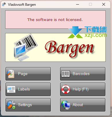 Vladovsoft Bargen界面