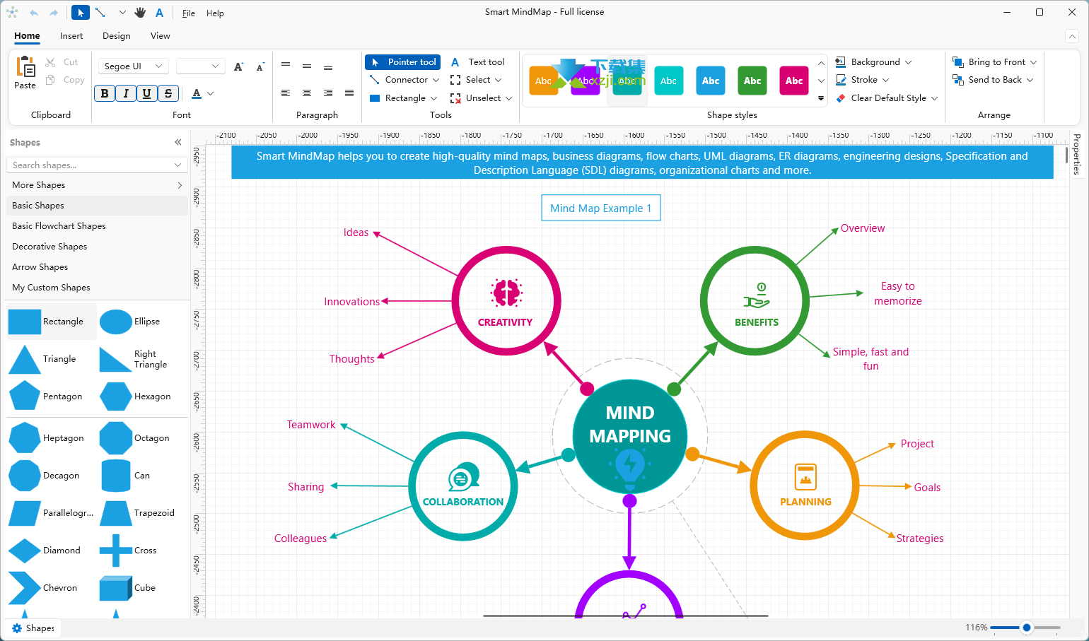 Smart MindMap界面