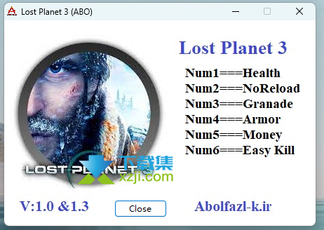 失落的星球3修改器(Lost Planet 3)使用方法说明