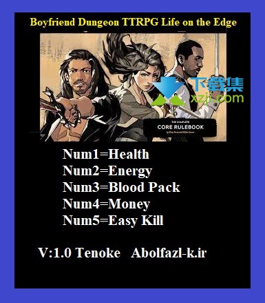 男友地下城边缘生活修改器(Boyfriend Dungeon TTRPG Life on the Edge)使用方法说明
