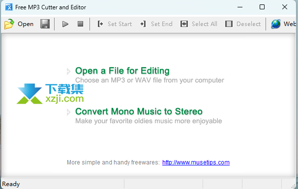 Free MP3 Cutter and Editor界面