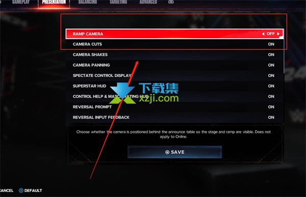 《WWE 2K24》视角定制指南：主界面与比赛中摄像机视角调整步骤
