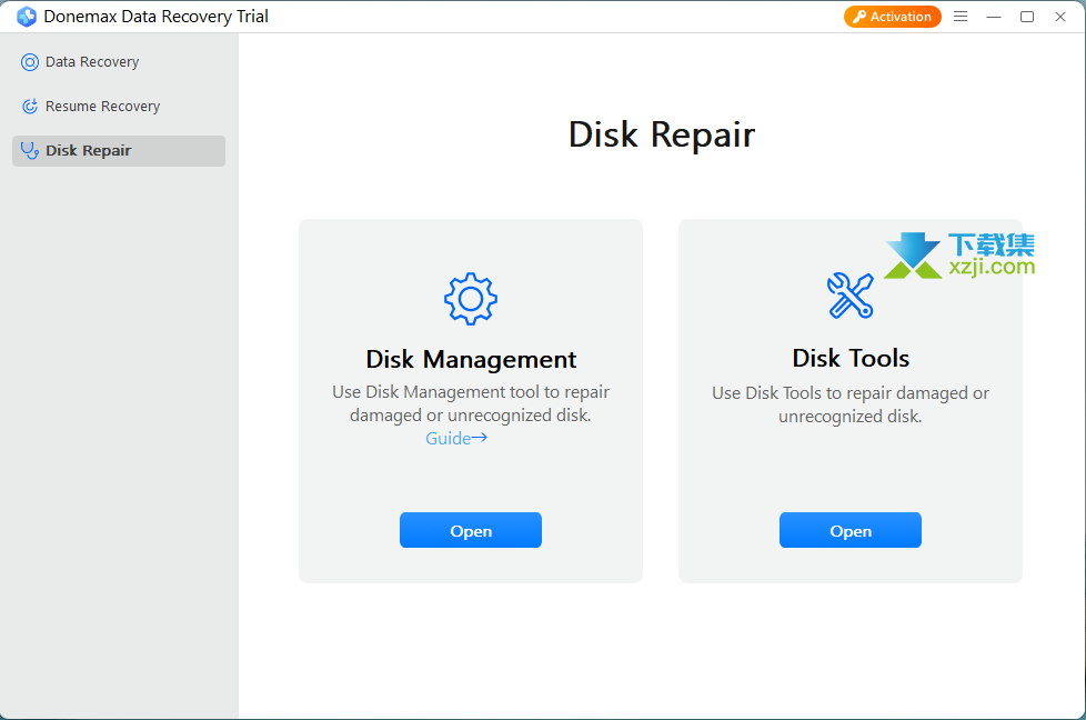 Donemax Data Recovery界面