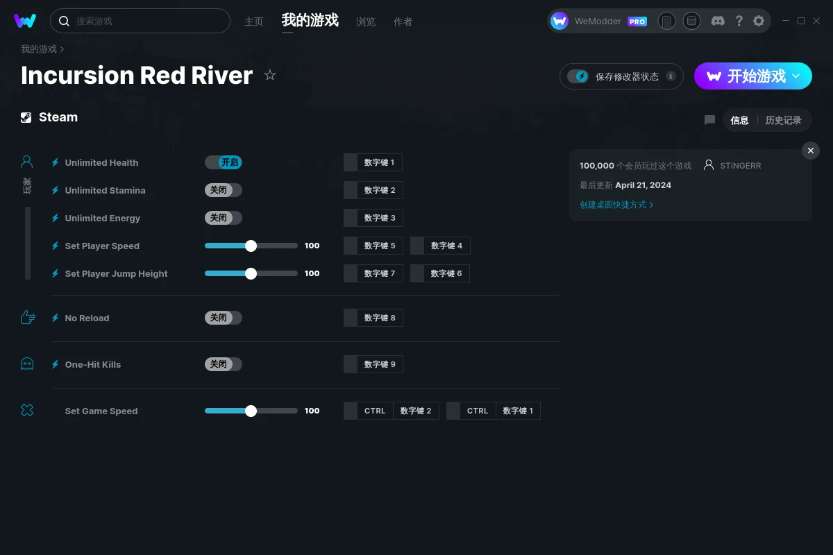 Incursion Red River修改器 +8