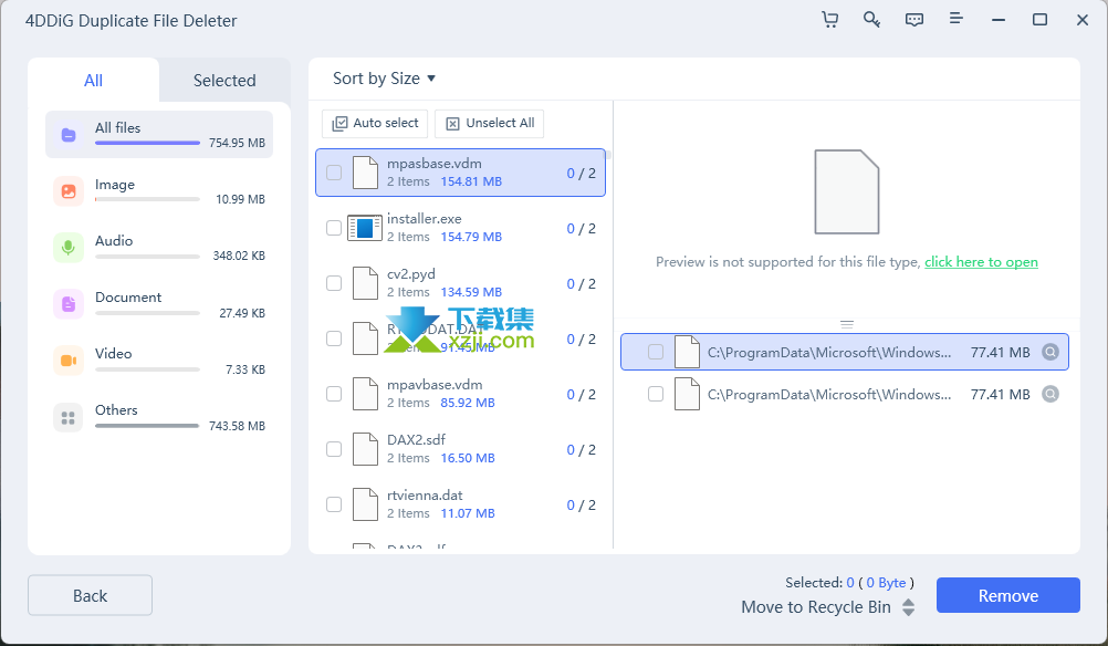 4DDiG Duplicate File Deleter英文界面