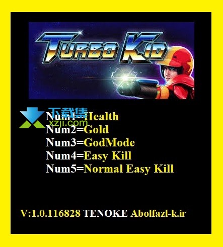 极爆少年修改器(Turbo Kid)使用方法说明