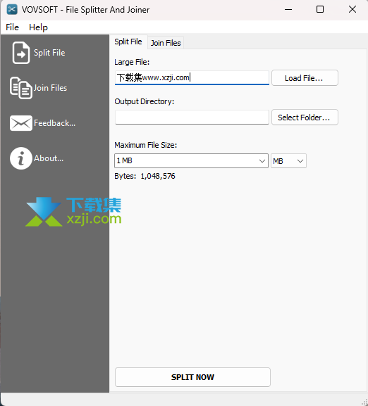 File Splitter and Joiner界面