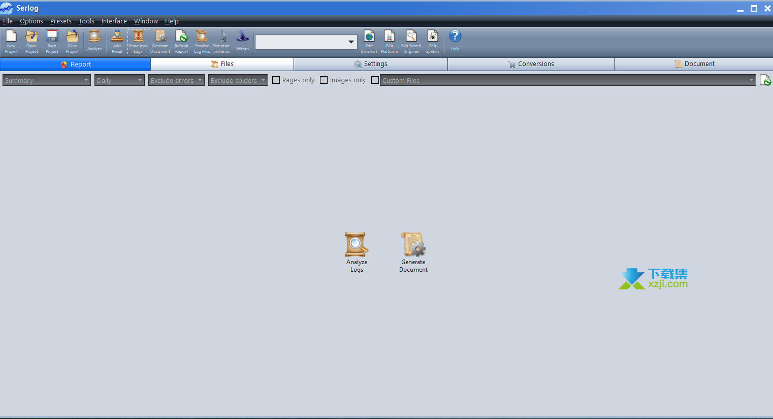 Gammadyne Serlog界面
