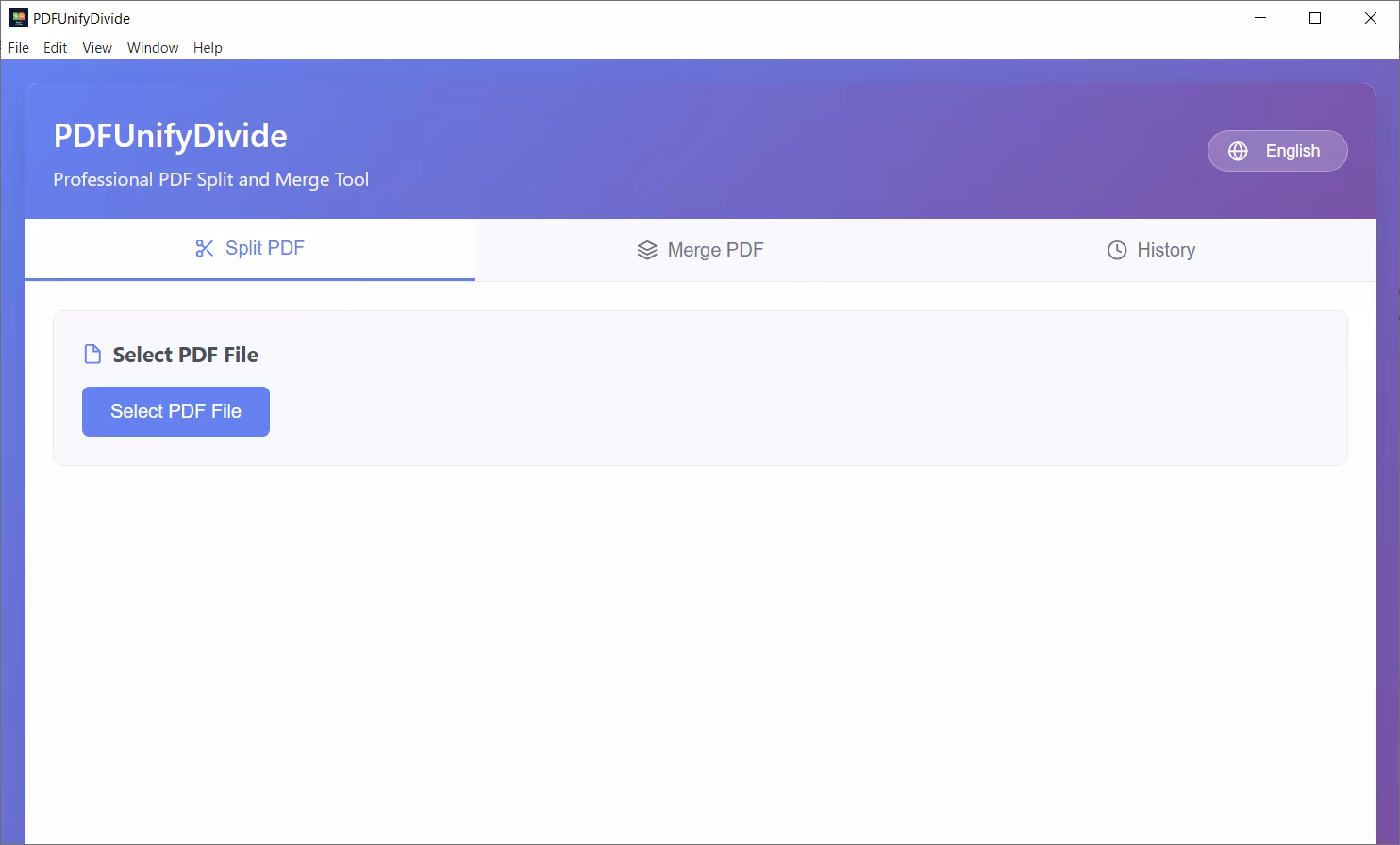 WPZStudio PDFUnifyDivide界面