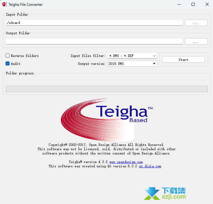Teigha File Converter界面