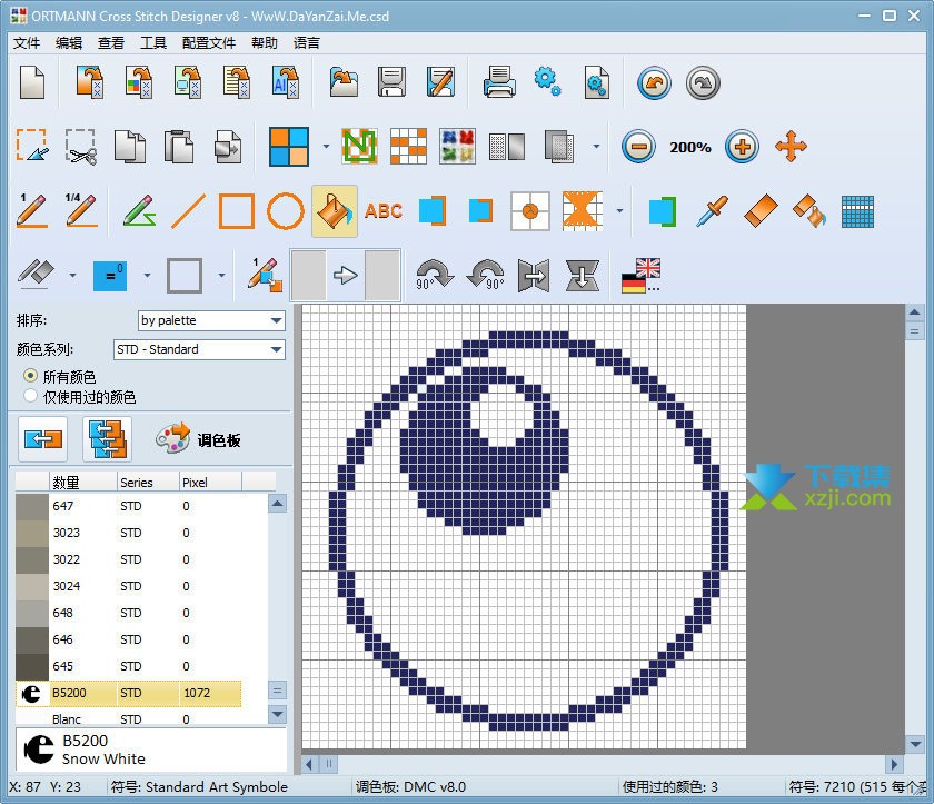 Cross Stitch Designer界面
