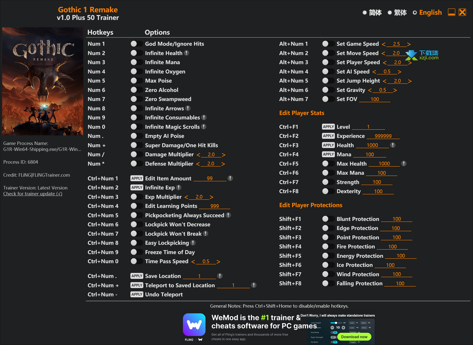 Gothic 1 Remake Trainer Gothic 1 Remake Trainer